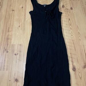 Ambiance Black Midi Dress